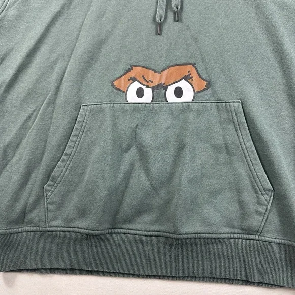 Stephen Curry Under Armour Hoodie Mens L Green Sesame Street‎ Oscar The Grouch Sweatshirts & Hoodies